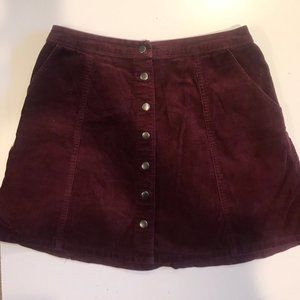 Abercrombie and Fitch button down skirt